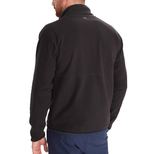MARMOT Men's Rocklin 1/2 Zip, Lightweight Fleece Pullover Jacket, Black, Large