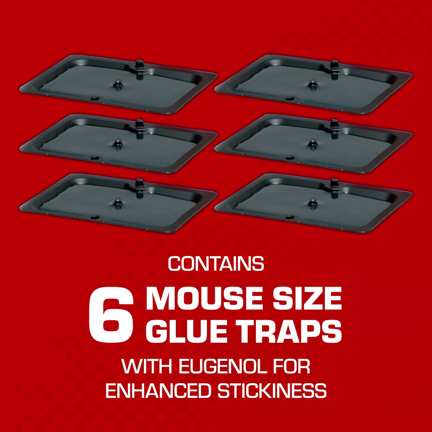 Tomcat Glue Traps Mouse Size with Eugenol for Enhanced Stickiness, 6 Traps