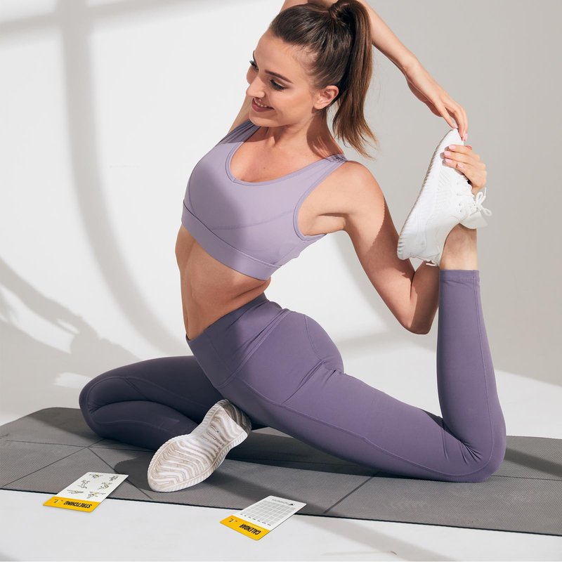 ELAORY Cable Workout Cards, 62 Exercises Cards Deck Large Size 5" x 3.5" Fitness Cards for Women & Men, Beginner Fitness Guide to Training Exercises at Home or Gym