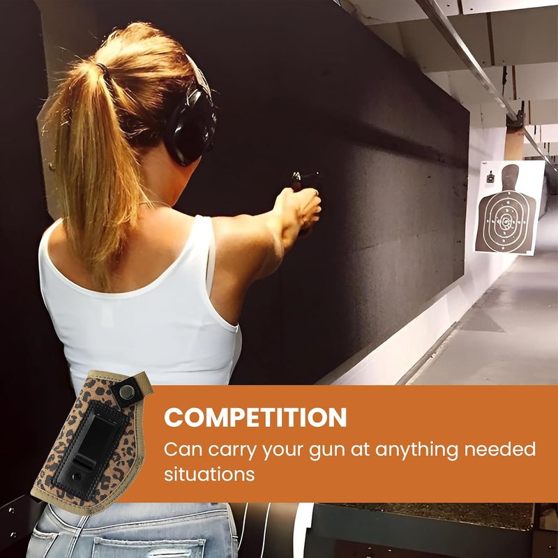 Concealed Carry Gun Holster for Women - Universal IWB 9mm & .380 Pistol Holster | Fits Glock 17, 19, 42, 43, 43X