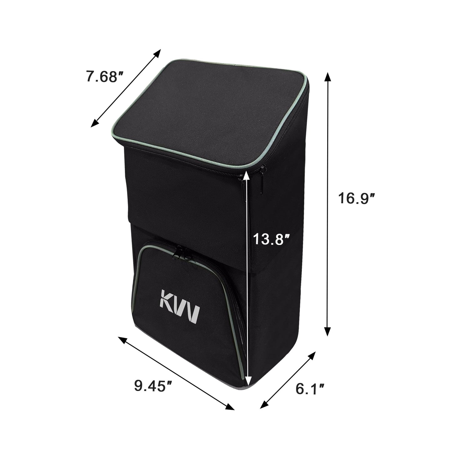 KVV Insulated Cooler Bag for Golf Carts, New Version - Universal Fit for Most Models of 3-Wheel and 4-Wheel Golf Push/Pull Carts, Models GL307, MP300, E-GT3070