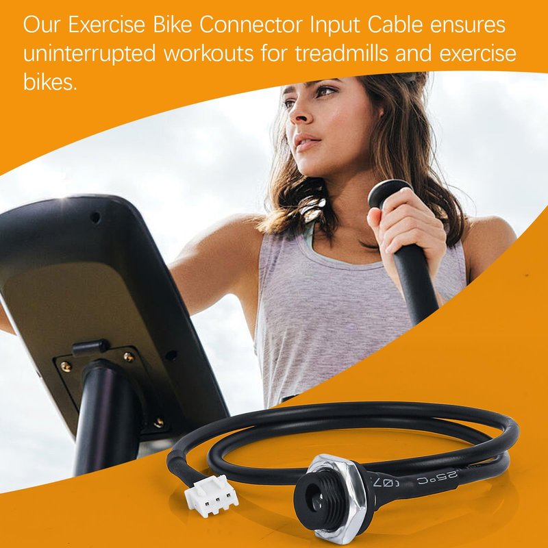 AQDD Elliptical Input Cable for Bowflex Max Trainer M5 M3 M6 M7 M8 Replacement Power Cord Plug