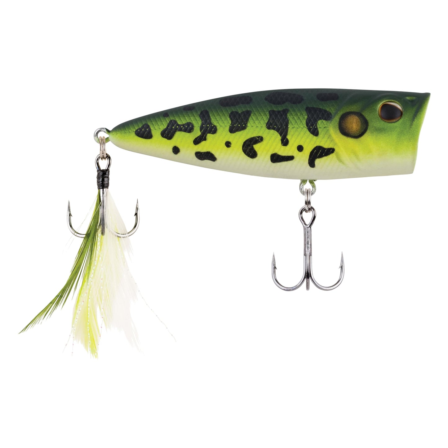 Berkley Choppo Topwater Fishing Lure, Bone, Size 90, Cupped Propeller Tail for Balance of Sound and Spray, Equipped with Sharp Fusion19TM Hook