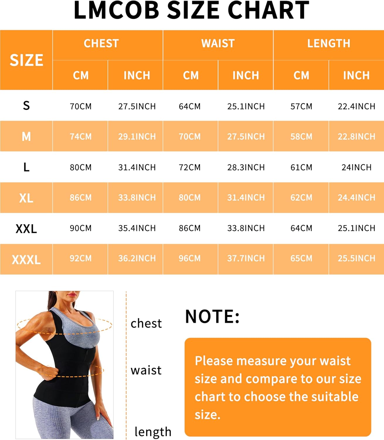 Sauna Vest for Women - Heat Trapping Waist Trainer Workout Sweat Vest with Zipper | Comfortable Fit
