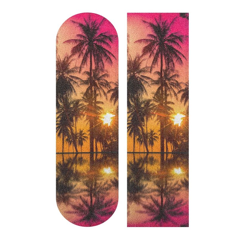 senya Skateboards Grip Tape Vintage Coconut Palm Tree At Sunset Longboards Griptape Sandpaper for Rollerboard