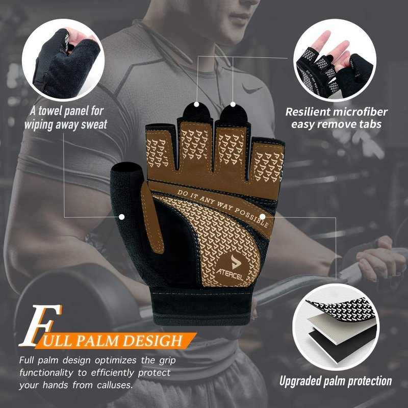 Weight Lifting Gloves - Full Palm Protection for Gym & Cycling | Breathable & Lightweight for Men & Women