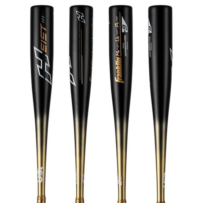 Franklin Sports Metal Youth Baseball Bat - Heist Kids Bats for Ages 8-12 - 2 5/8" Inch Big Barrel - Youth Drop -9 - USA Baseball Approved - 30" Inch / 21oz. - Black Heist 900
