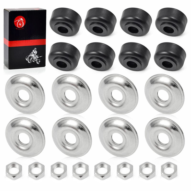 Shock Bushing Kit Front Rear Compatible with EZGO Golf Cart TXT Marathon DS Precedent 1982-Up
