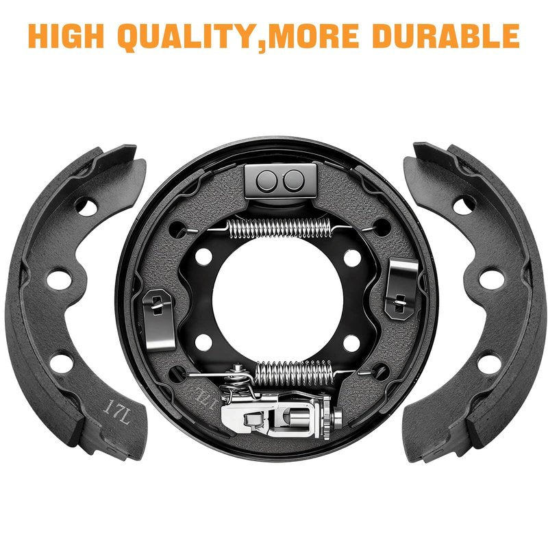 Club Car Brake Shoes for Club Car DS Precedent G&E 1995-Up Golf Cart Replacement Brake Shoes OEM 1018232-01 Club Car Brake Pads Automatic Adjusting (4PCS 2 Short & 2 Long)