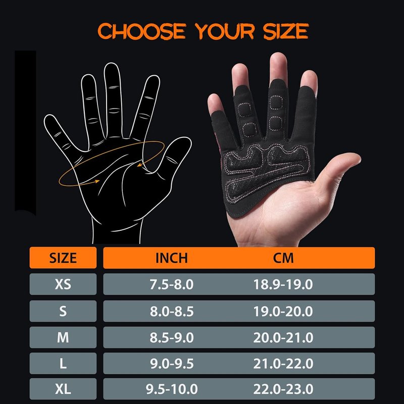 SueStar Weight Lifting Gloves - 3/4 Finger Workout Gloves for Men & Women | Full Palm Protection & Silicone Grip