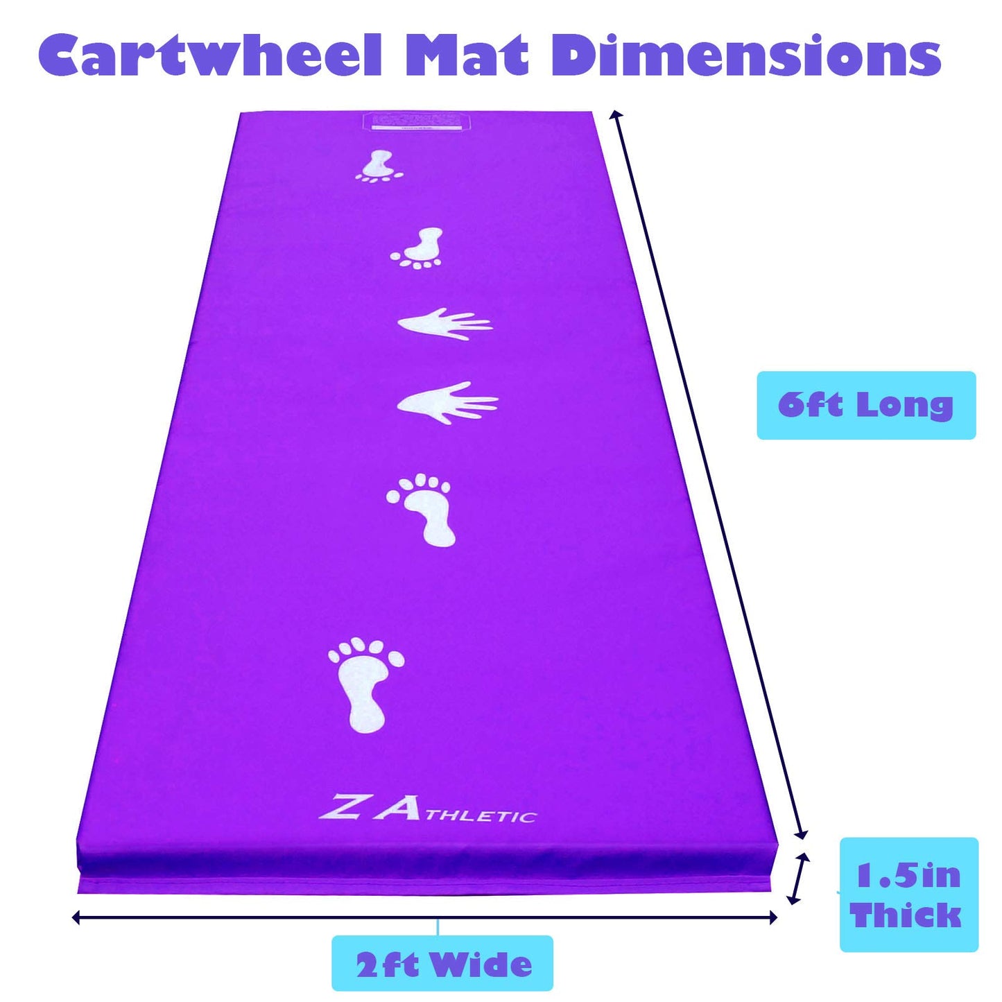 Z Athletic Children's Cartwheel and Beam Training Folding Mat for Gymnastics and Tumbling