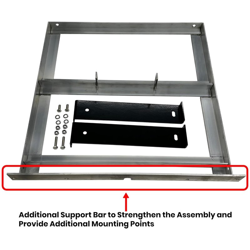 Huskey EZGO Golf Cart Aluminum Battery Tray for EZGO 1994+ Medalist TXT, Freedom TXT, and Valor 36V/48V Electric Golf Carts, One Piece Construction, 304 Stainless Steel Hardware Included