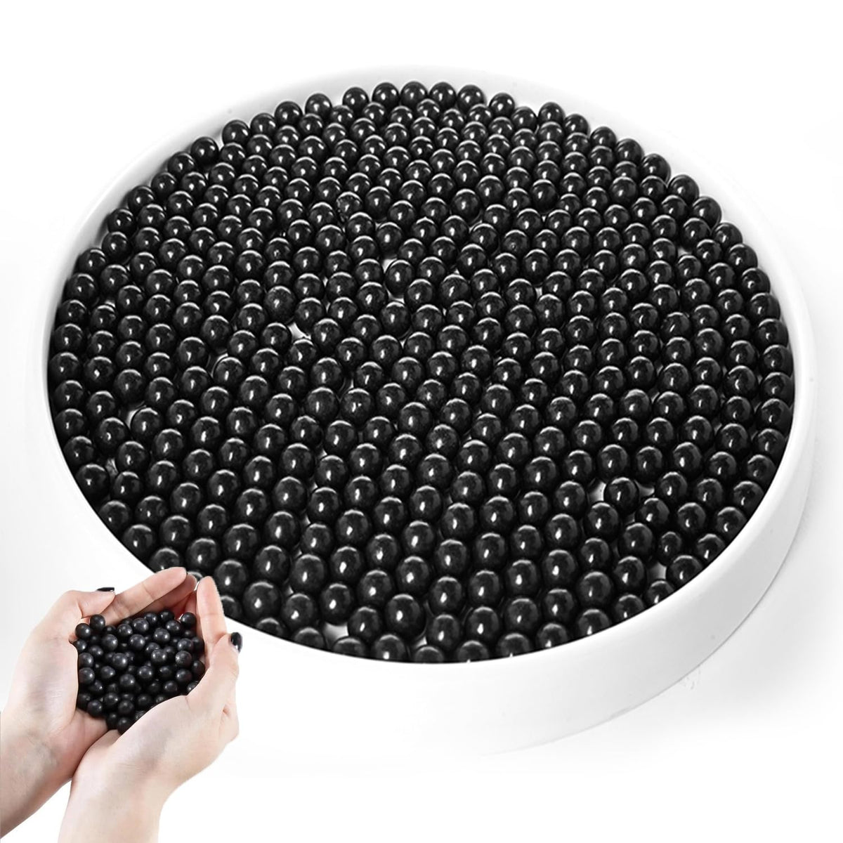 Yeeson 3/8 Inch Clay Slingshot Ammo Balls 2500pcs, Sling Shot Ammo 2400g Biodegradable Professional Balls for Shooting and Hunting Practice