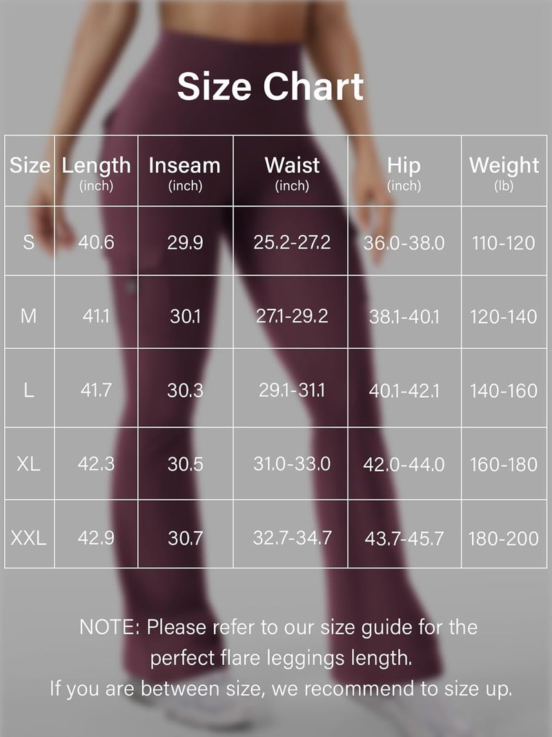 CoreFlex Women’s Workout Flare Leggings - High Waisted, Hidden Pockets, No Front Seam | Gym & Yoga