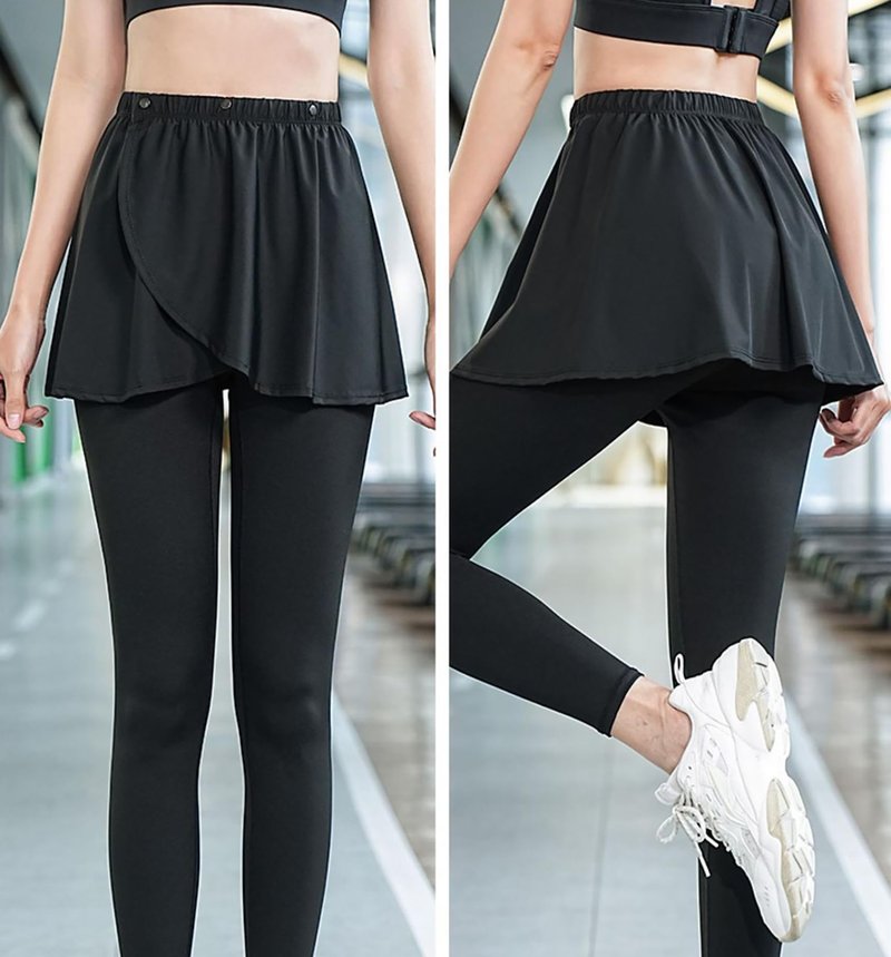 Women's Ballet Skirt, Stretch Dance Wrap Skirt, Quick-Dry Fabric Sport Wrap, Beach Cover Up Skirts Black