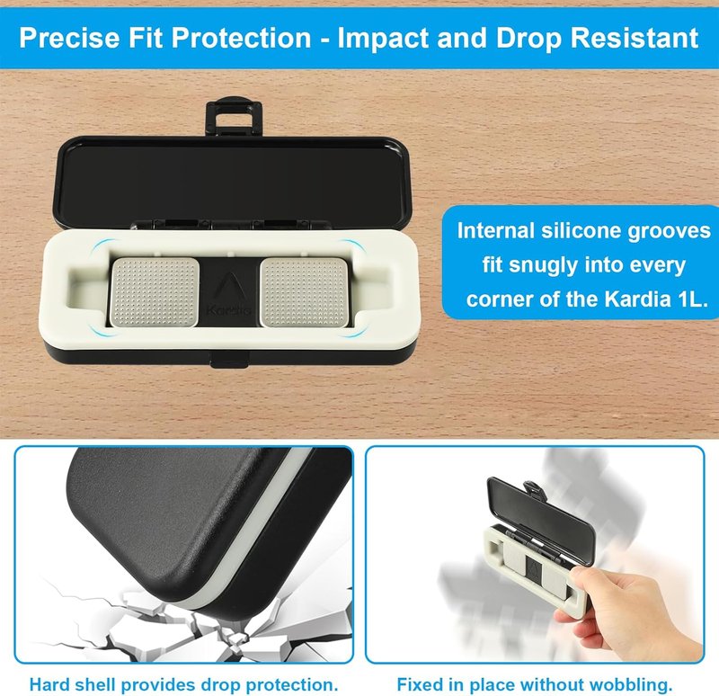 KardiaMobile EKG Monitor Hard Case - Durable Protection & Safe Carrying | Fits Kardia Mobile