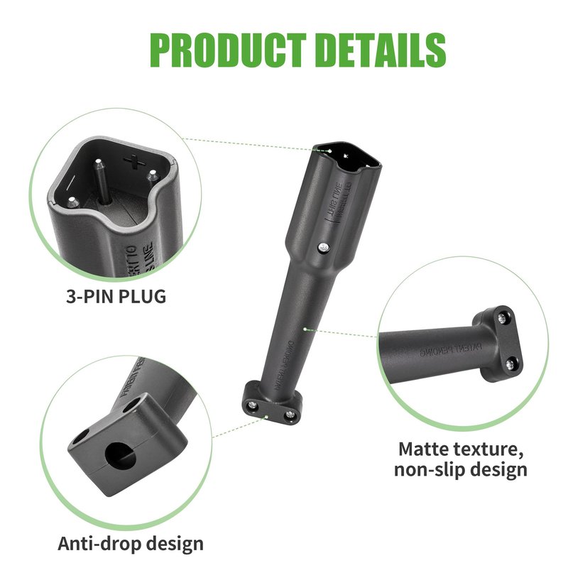 10L0L 48V Battery Charger Plug Connector Kit 3-Pin for Yamaha Drive G29, YDRE Golf Cart, Replace OEM #JW9-82174-00
