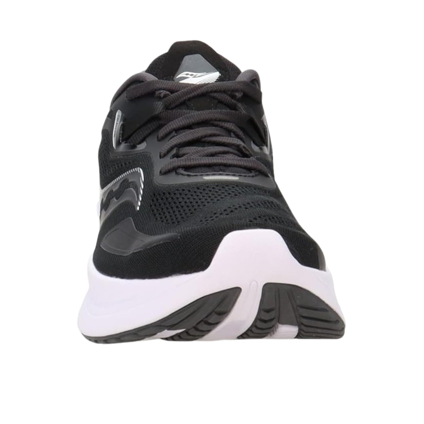 Saucony Women's Guide 15 Running Shoe, Black/White, 6
