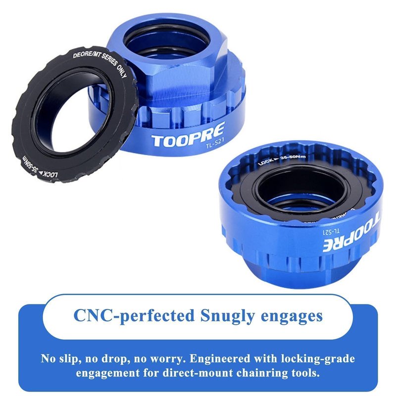 Slynxr Bike Crank Removal Tool Chainring Tool Direct Mount Chainring Bolt Tool Centerlock Removal Tool for Shimano M7100/M8100/M9100/M9120 12-Speed Bike Crankset Removal Tool