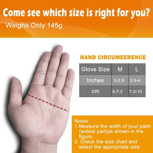 Kivdes Heated Gloves Fingerless for Women Man Rechargeable Electric Touchscreen Wearable Cold Winter Work Arthritis Pain Relief Hand Warmers Hot Compress Reusable (M)