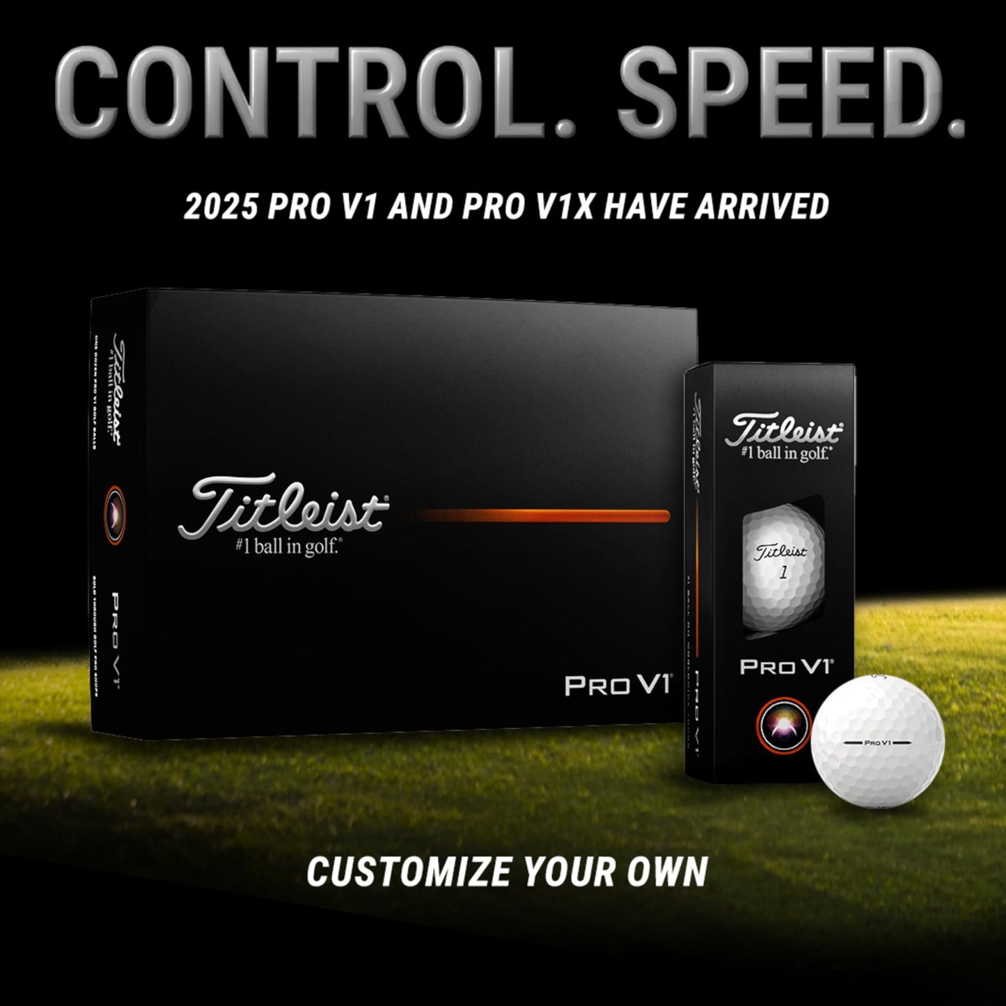 Titleist Pro V1 Custom Golf Balls | Personalized Logo Golf Balls | 12 Pack (1.125 Inch, White, Urethane, Multi-Layer)