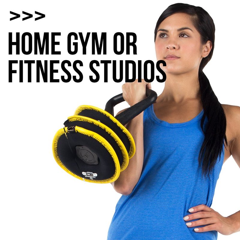 HYPERWEAR Soft Adjustable Kettlebell 25 lbs | Soft Kettle Bells with Adjustable Weight Plate | Premium Quality for Gym, Fitness at Home | Kettlebell for Women and Men