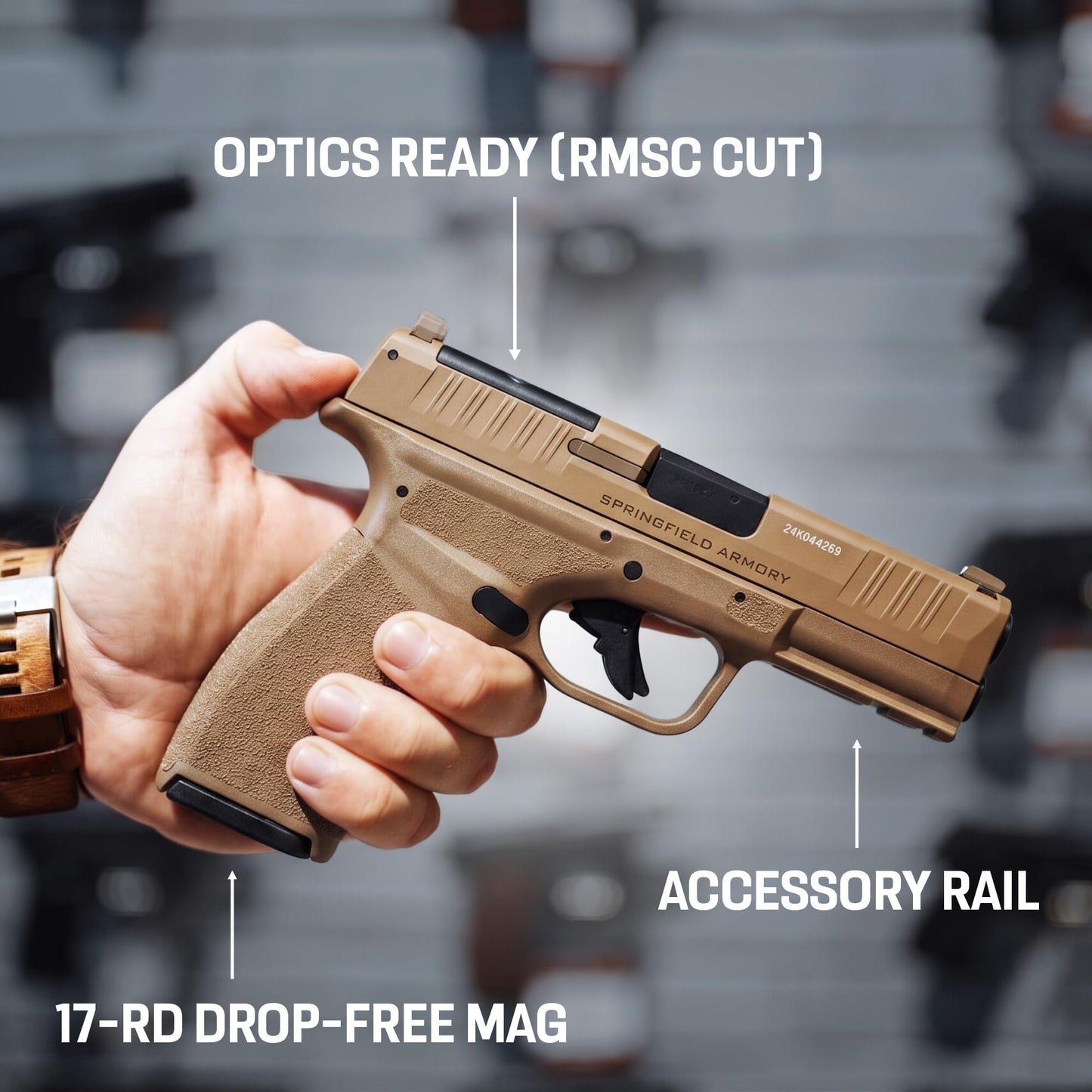 Springfield Armory Hellcat Pro CO2 BB Pistol air Pistol (Flat Dark Earth)