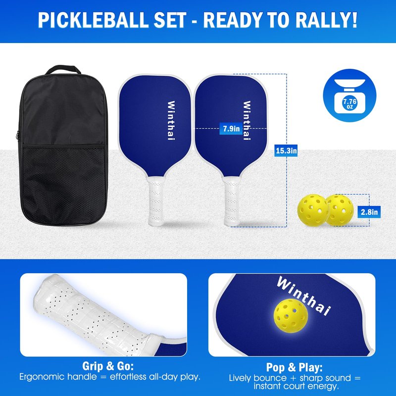 Pickleball Practice Rebounder Net with Pro Paddles Set for Dink Volley Solo Training Equipment, Mini Pickleball Net 2in1 Trainer for Outdoor Driveway Backyard and Indoor Garage, Easy Setup & Storage