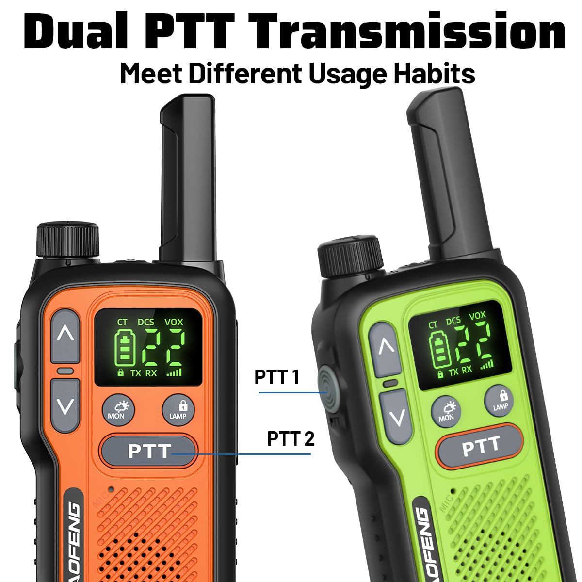 Walkie Talkies 6 Pack Long Range for Adults, Rechargeable FRS Cruise Walkie Talkies with Earpiece, Portable NOAA Emergency 2 Way Radios with 1500mAh, Flashlight, USB-C Charger for Family Camping