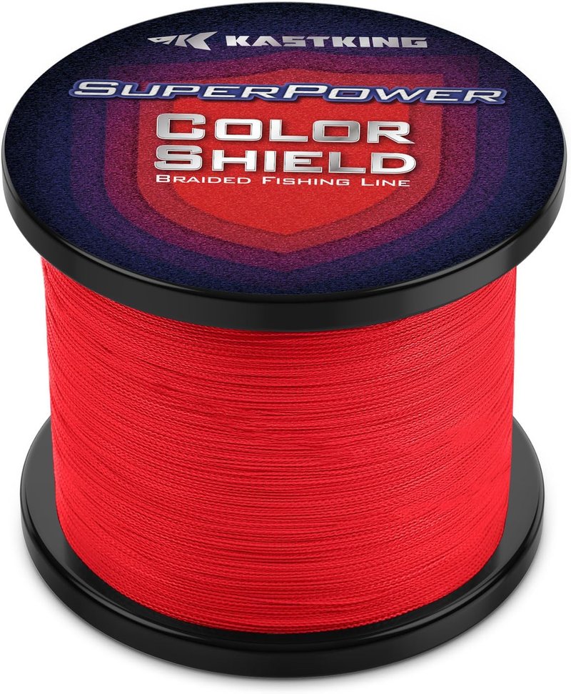 KastKing Superpower ColorShield Braided Fishing Line - Colorfast UHMWPE Fiber, Smooth & Strong | 100 Yards, High Abrasion Resistance