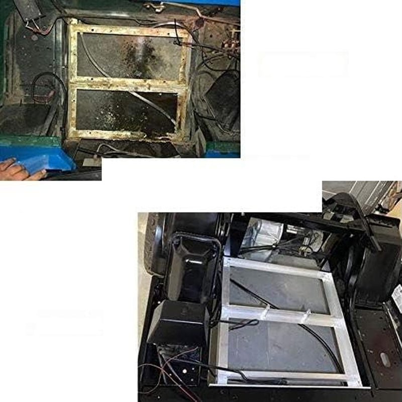 Huskey EZGO Golf Cart Aluminum Battery Tray for EZGO 1994+ Medalist TXT, Freedom TXT, and Valor 36V/48V Electric Golf Carts, One Piece Construction, 304 Stainless Steel Hardware Included
