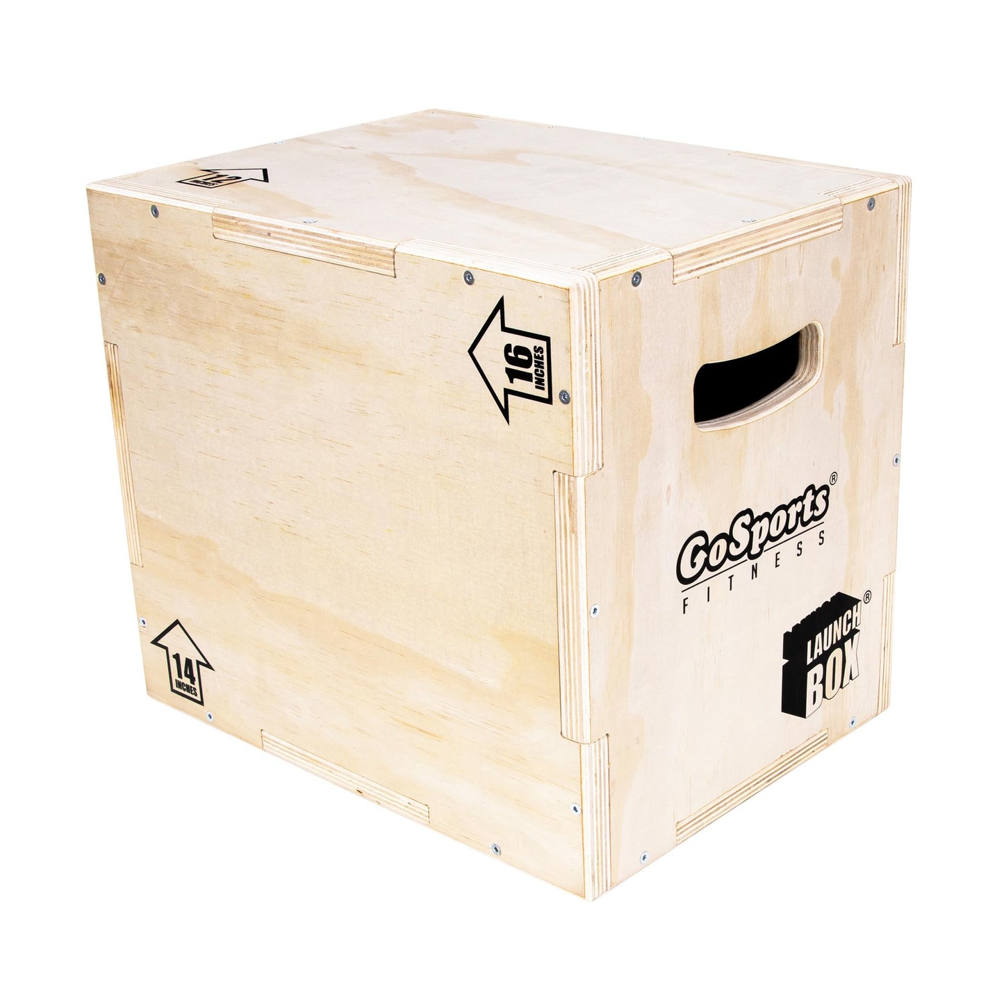 GoSports Fitness Launch Box - 3-in-1 Plyo Jump Box for Exercises of All Skill Levels