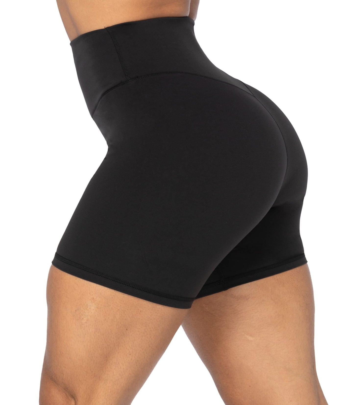 Sunzel Women's No Front Seam High Waisted Biker Shorts for Yoga Workout