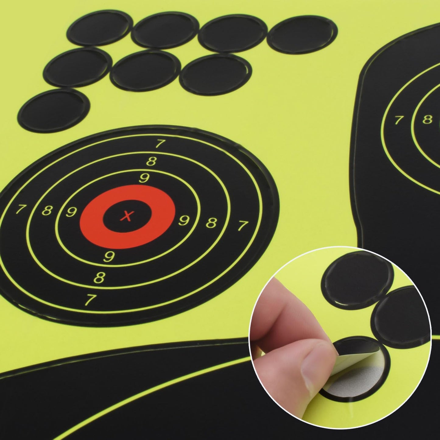 SKLK-SEL 12x18 inch Silhouette Splatter Targets -Easily See Your Shots Burst Bright When Hitting Target for BB Guns, airguns, Rifles, Indoor and Outdoor Ranges -10 Pack
