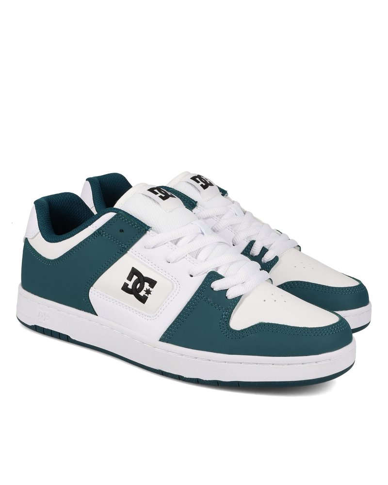 DC Men's Manteca 4 Skate Shoe, Teal/White/Black, 5