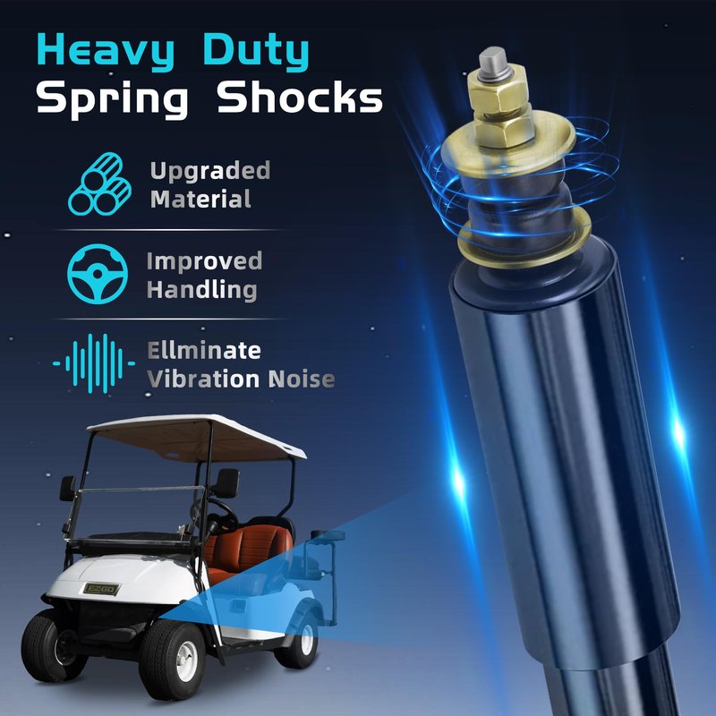 MIXOPOLY Golf Cart Shocks, Front Rear Shock Absorbers Kit for EZGO TXT/Medalist Gas and Electric 1994-up, Replaces OEM 76418-G01 70928-G01, Pack of 4
