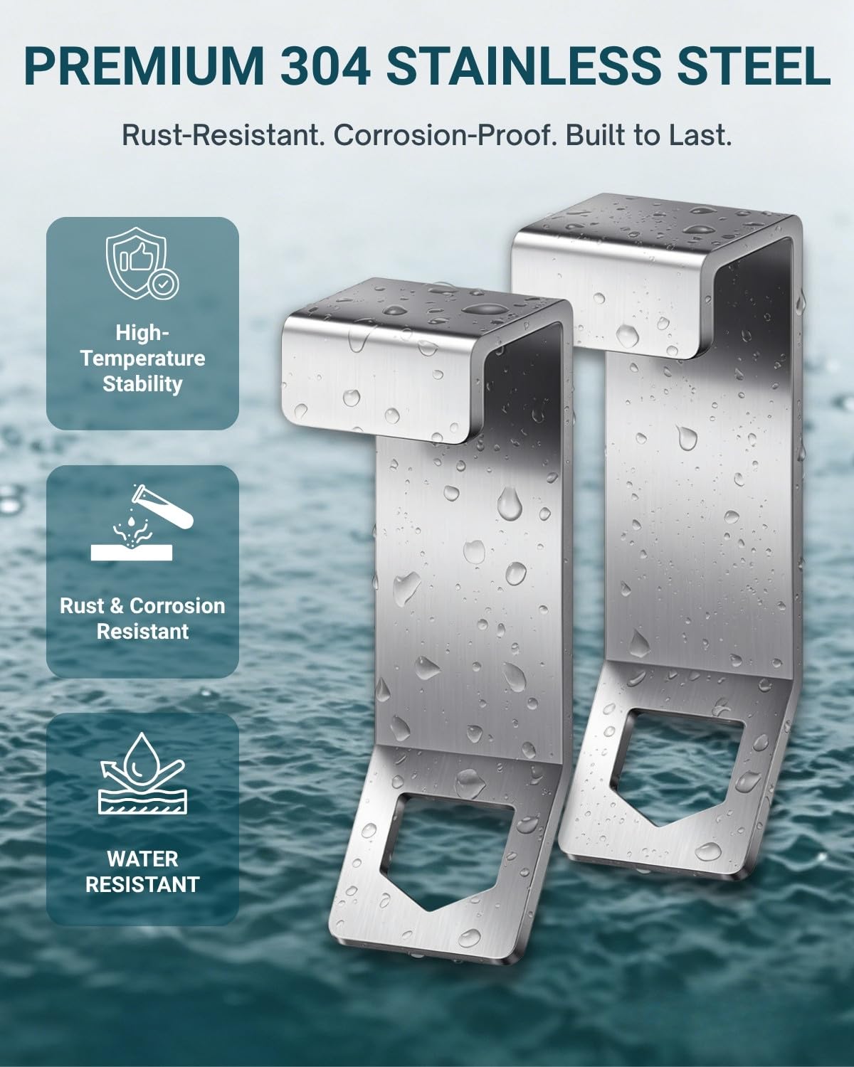 Loyipu Heavy Duty Stainless Steel Cooler Security Kit - 2 Pack Anti-Theft Lock Bracket with Retractable Cable & Turnbuckle for Boat Deck/Trailer (Fits Yeti/RTIC Tundra)