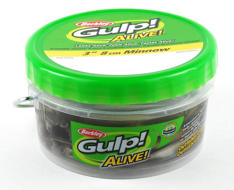 Berkley Gulp! Alive! Minnow Black Shad, 3-Inch (11.2 oz)