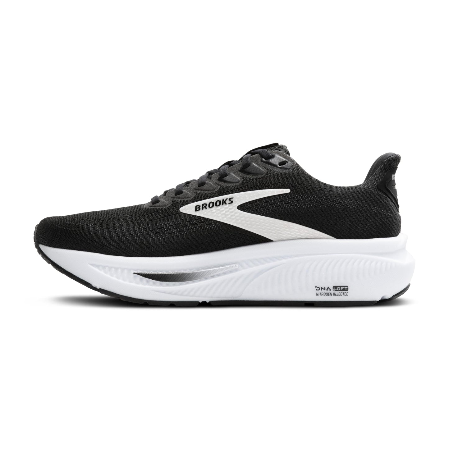 Brooks Women’s Ghost 17 Neutral Running Shoe - Black/Grey/White - 6 Wide