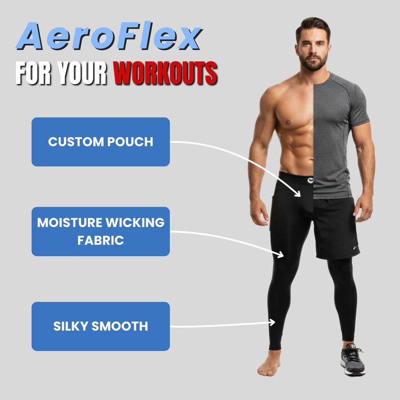 Real Men 28in Nylon Leggings B Pouch Med 2pk Blk/Gry Thermal Underwear For Men Men's Thermal Underwear Set Mens Leggings Mens Compression Pants Calzoncillos Para Hombres Mesh Base Layer Men's Tights
