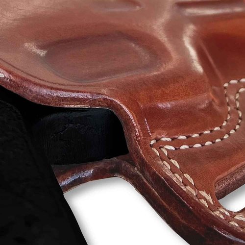 Premium The Ultimate Leather Pancake OWB Belt Holster Open Top Fits Taurus G3c 9mm Compact 3.20’’ BBL, Right Hand Draw, Brown Color #1565#