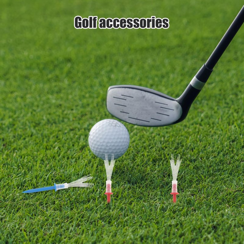 Yardwe 16Pcs Reusable Golf Tees, 3.94 Inch Plastic Tees for Golf Driving Range and Course Use Consistent Swing and Longer Drives