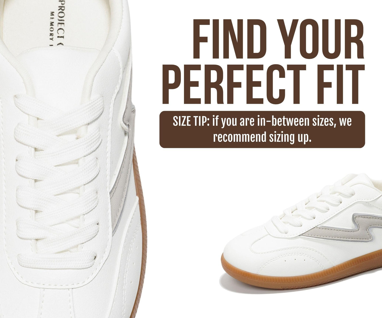 Project Cloud Fashion Sneakers for Women 2026 - Lace-Up Shoes Trendy Women Sneakers with Memory Foam Insole Women's Fashion Sneakers Non-Slip Womens Shoes (Irita, White, 8.5)