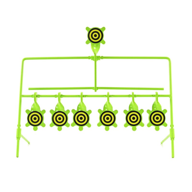KNINE OUTDOORS 6 Pack Turtle Sign Air Gun Pellet BB Gun Rimfire Resetting Target, Rated for .22 .177 Caliber, 7 Targets
