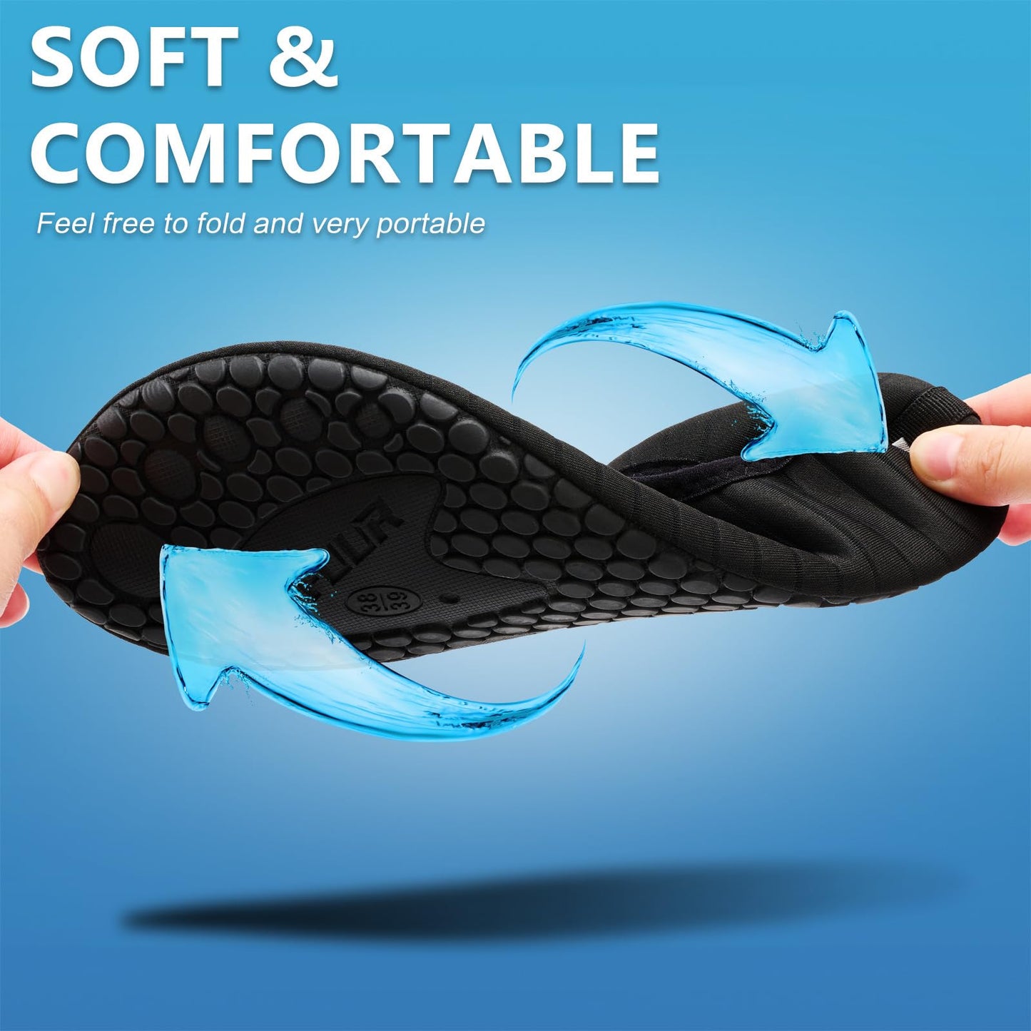 VIFUUR Water Sports Unisex Shoes Black - 9-10 W US / 7.5-8.5 M US (40-41)