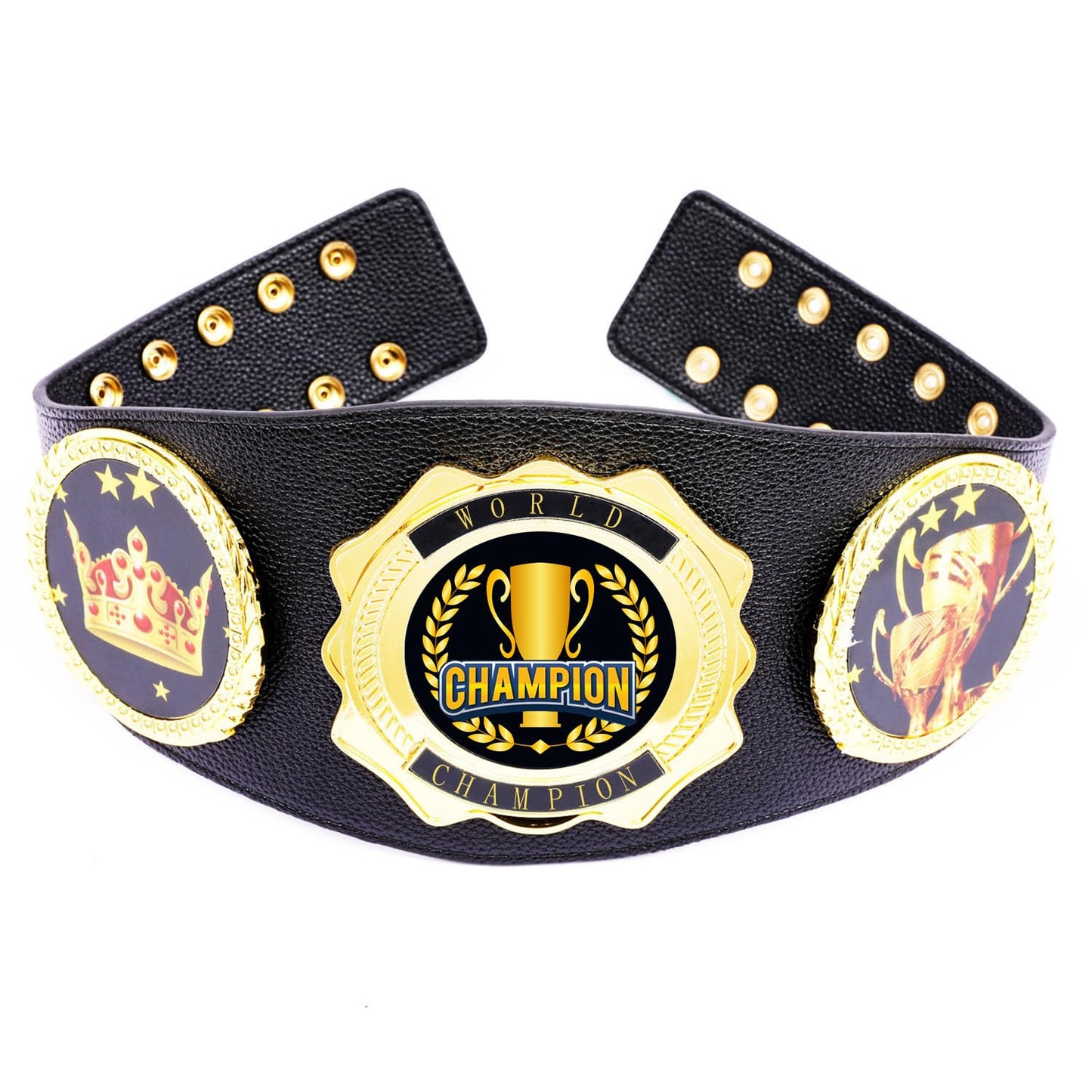 Championship Belt - Football Baseball Softball Soccer Basketball Esports Fantasy Sports Hockey Wrestling Boxing High School College Class Tournament or League Winner Youth Champion Belt
