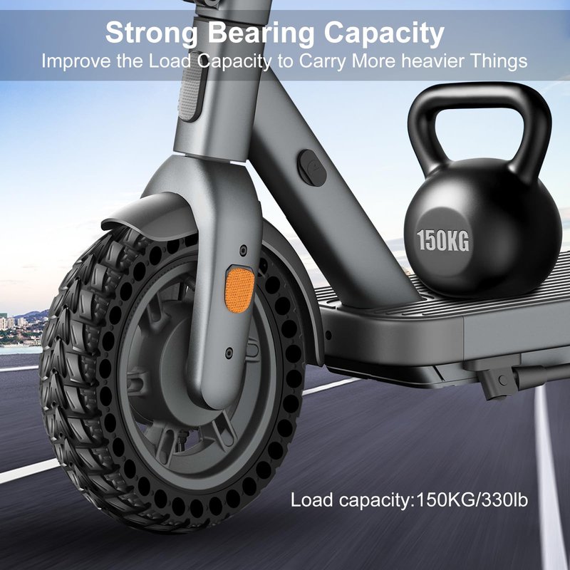 BANGTING 2PCS 60/70-6.5 Scooter Tire, 10x2.5 inch Tire Solid for Segway Ninebot Max G2 / G30 / G30D / G30E / G30E / G30LP / G30D II / G30 Max, 10x2.5-6.5 Tires Replacement for Electric Scooter (Black)