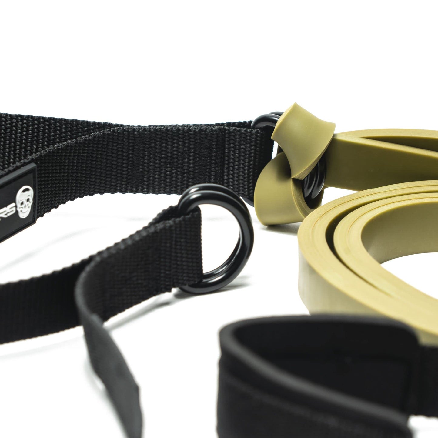 Gymreapers Resistance Band Handle/Door Anchor Combo - Exercise Band At Home Workout - (1 Pair of Handles) - Use with Any Resistance Bands for Men and Women