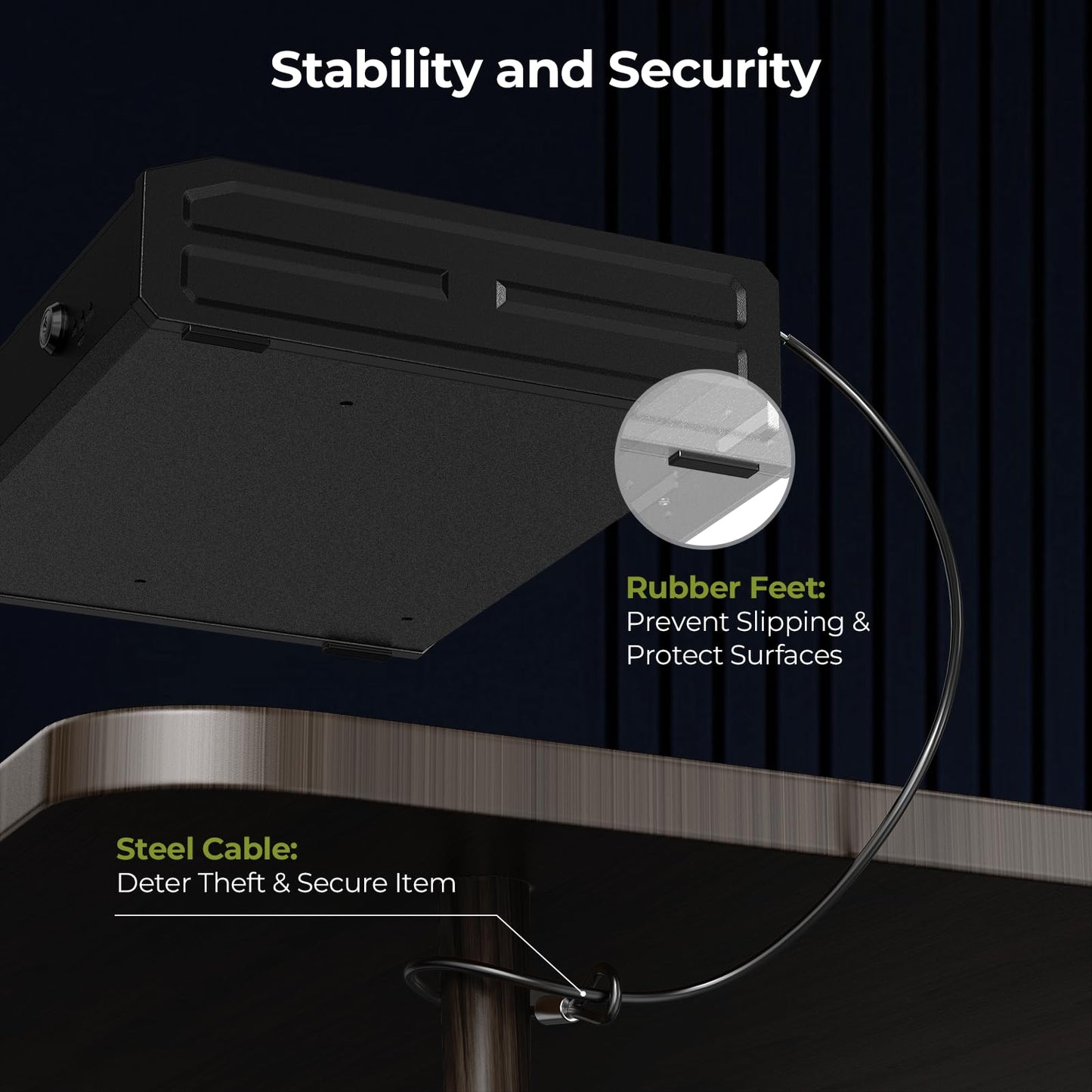 ONNAIS Large Biometric Gun Safe for Handgun with Fingerprint Keypad Lock