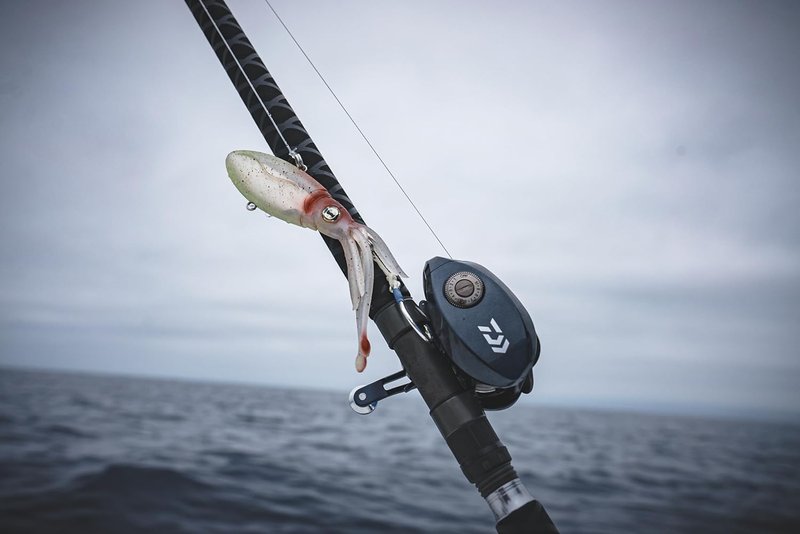 Nomad Design Squidtrex Vibrating Fishing Lure - TPE Soft Plastic Bait with Strong BKK Assist Hooks | Saltwater Fishing